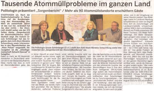 Veranstaltung in Stadthagen am 14.11.2013