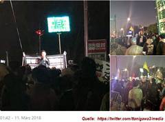 Twitter-Fotos: Tokio-Demo am 11.03.2018